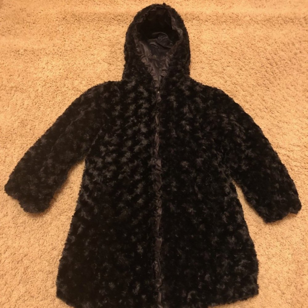 Girls Black Coat Size 6